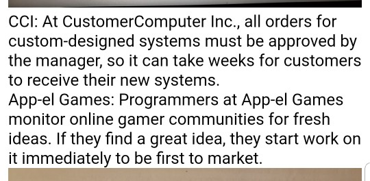 CCI: At CustomerComputer Inc., all orders for