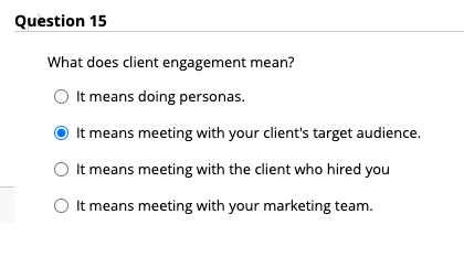 What does client engagement mean? It means doing