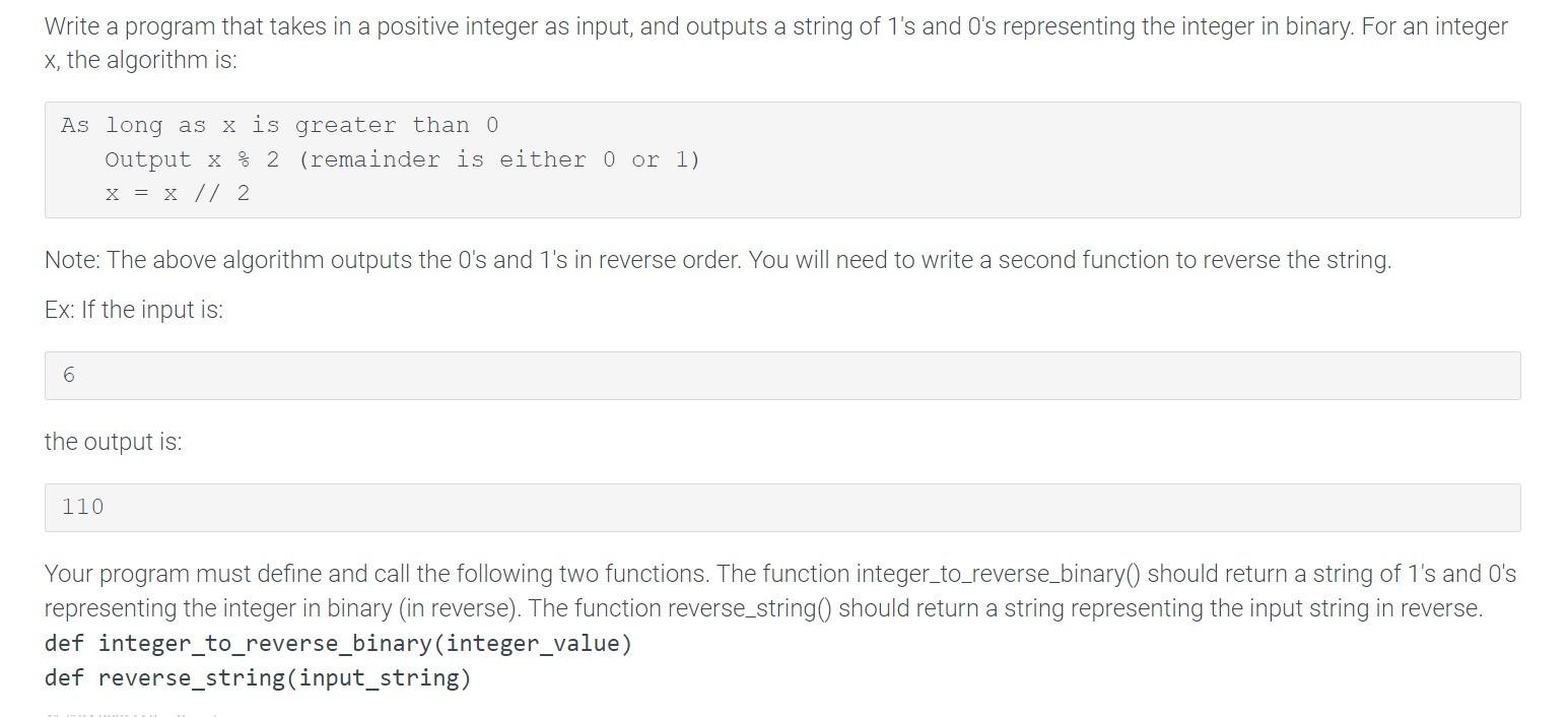 the code must be in python. I need the