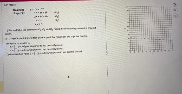 1.) Plot and labet the constraints C1,C2 and C3