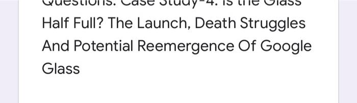 4 or 5 lines Half Full? The Launch, Death