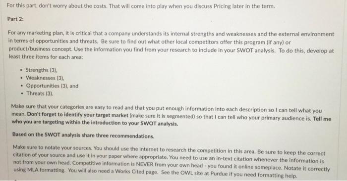 Instructions There are two steps to this