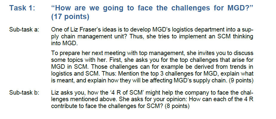 Task 1: Sub-task a: How are we going to face the