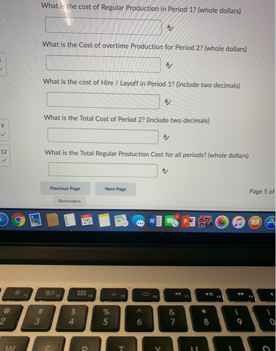 A 12 1 4 Management Instructions Ending inventory