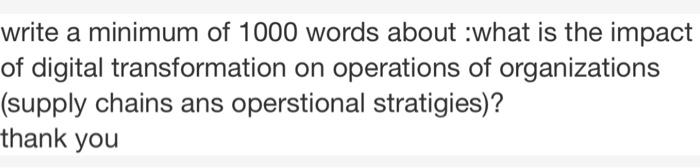 make it original please write a minimum of 1000
