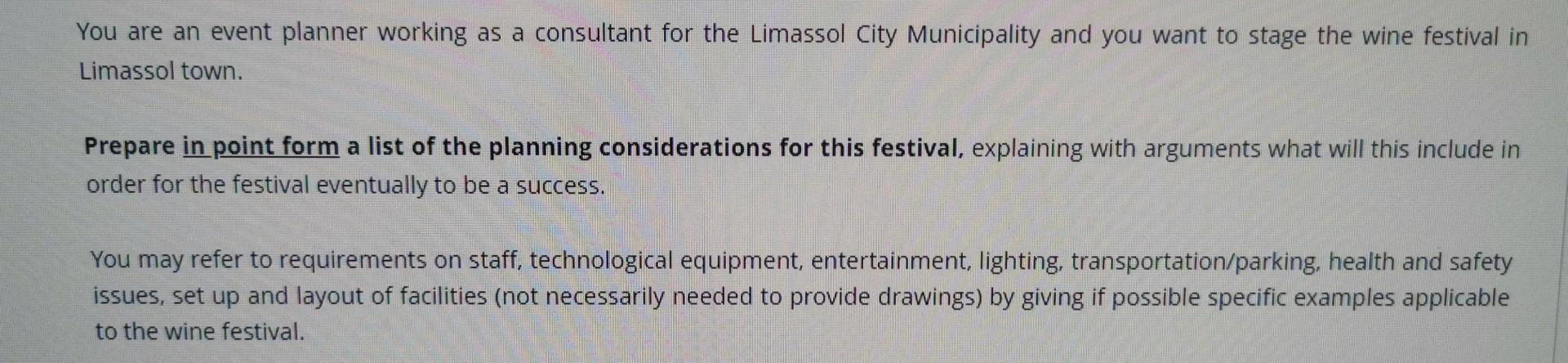 You are an event planner working as a consultant