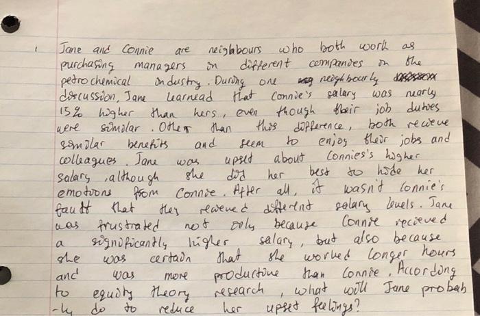 answer in 150 words Jane and Connie Purchasing