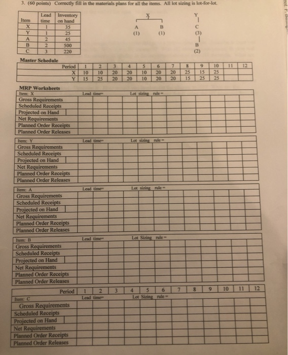 please show the answers in a chart like this