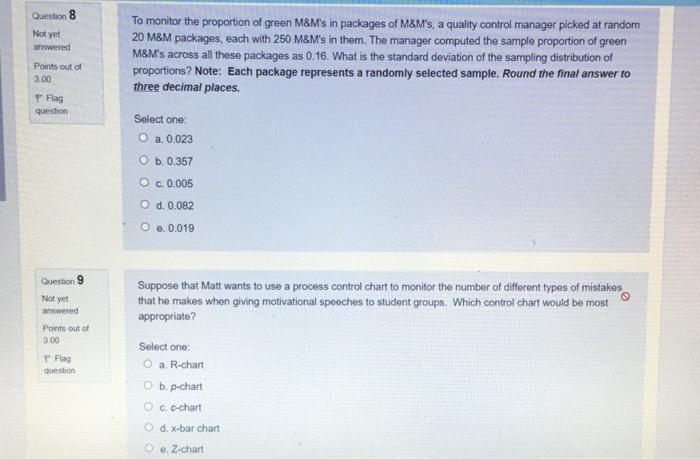 need answer for both pls Question 8 Not yet