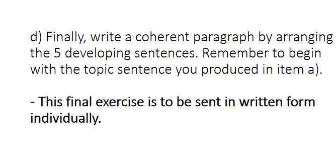 english exercises Exercise 5 a) Read the