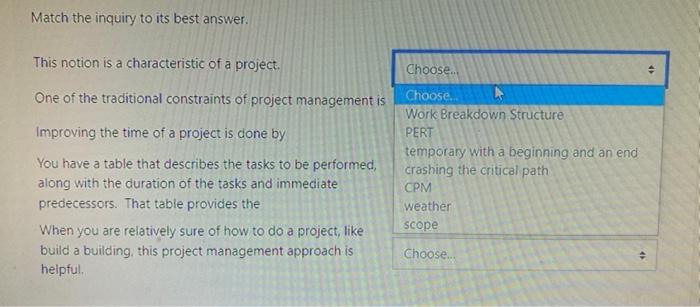 Match the inquiry to its best answer. This notion