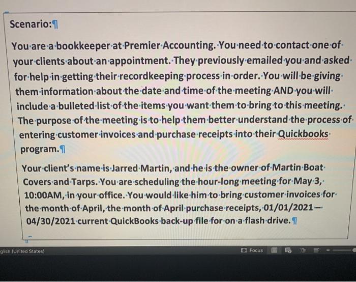 For this assignment, please create a brief