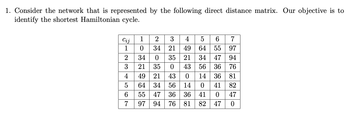 Start from node 1 and use the myopic (greedy)