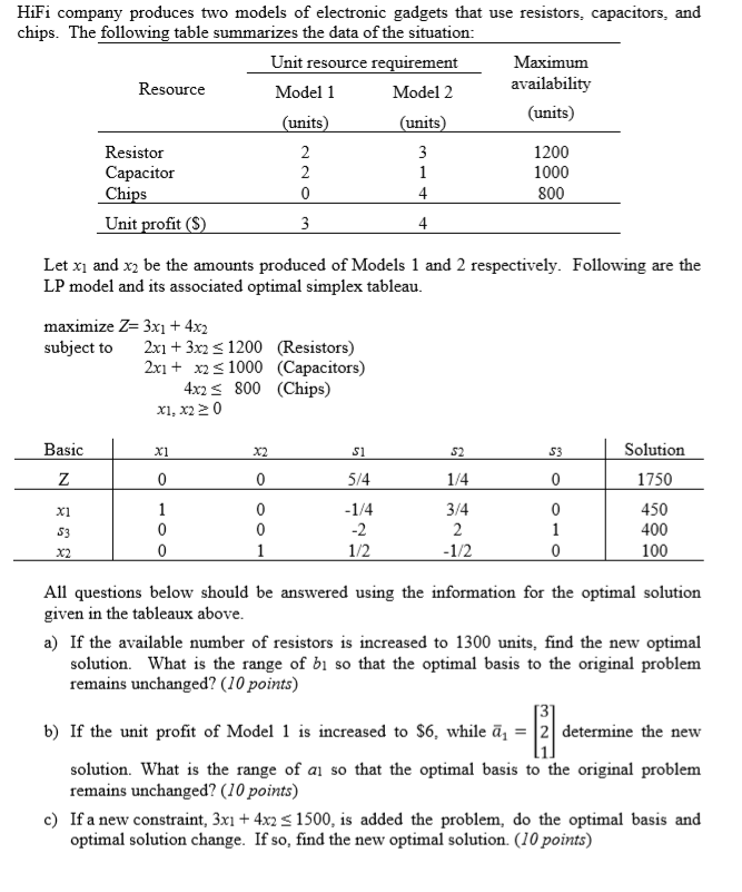 PLESE using math(and not excel) and by hand solve