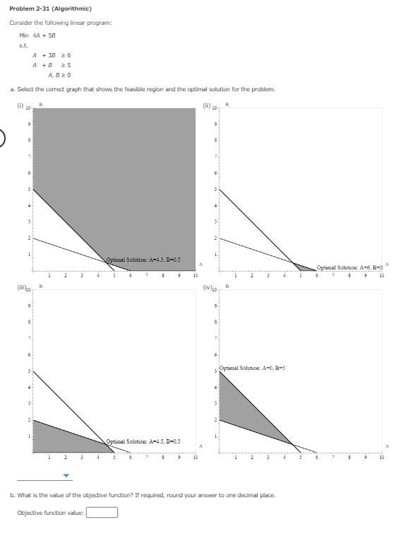 Problem 2-31 (Algorithmic) Consider the following