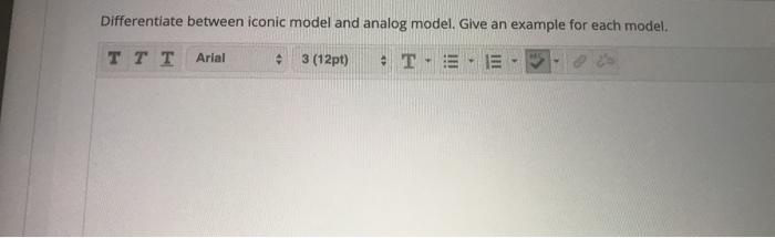 operation research Differentiate between iconic