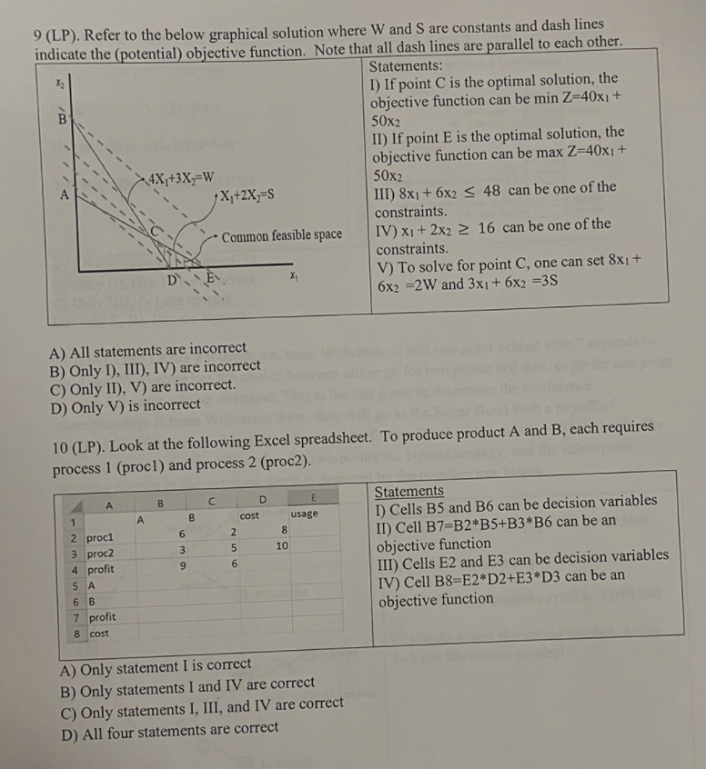 Please explain why you got the answer. 9 (LP).