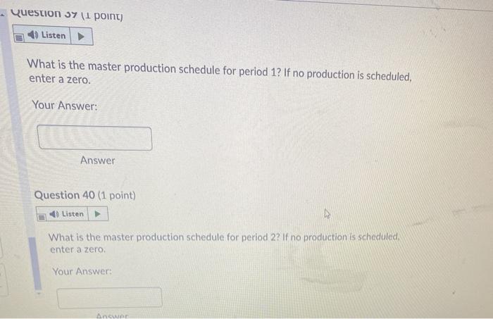 Answer Question 37 (5 points) Listen Annual