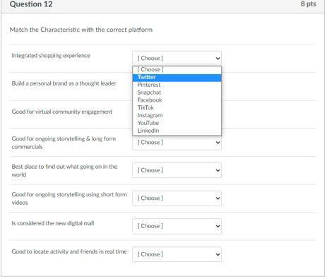 Question 1 1 pts What is the recommended first