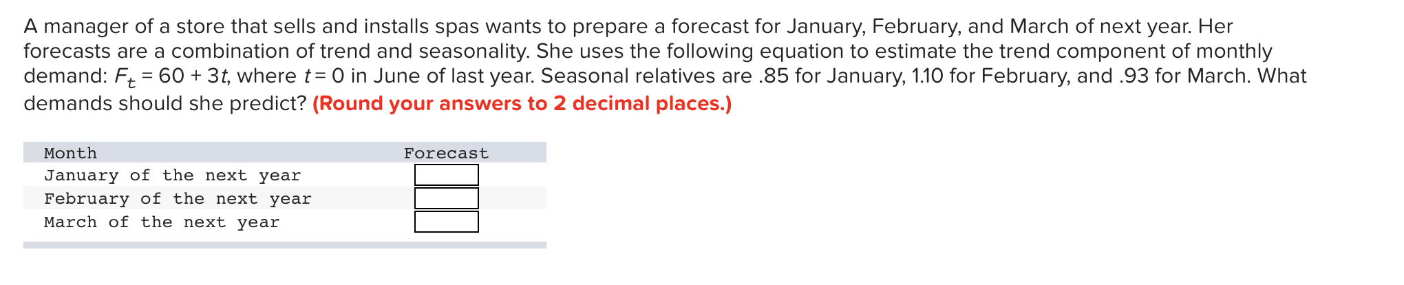 A manager of a store that sells and installs spas