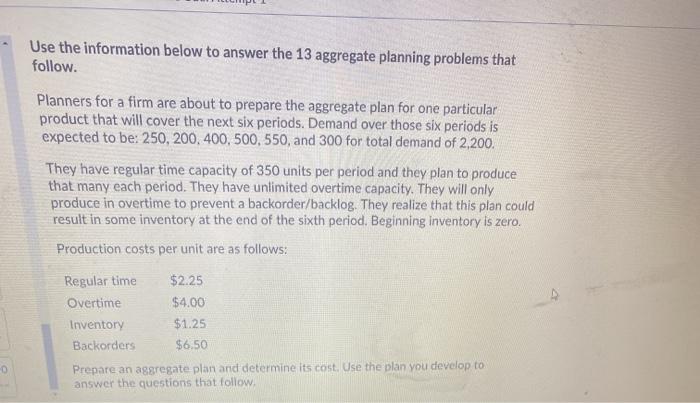 Use the information below to answer the 13