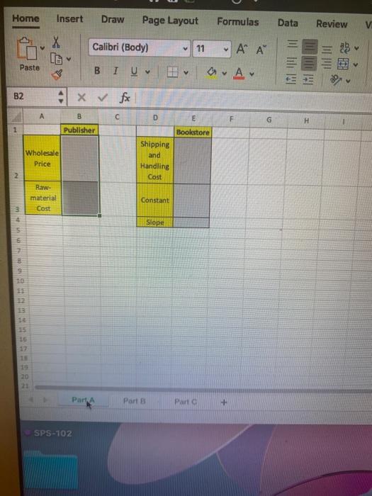 Home Insert Draw Page Layout Formulas Data Review