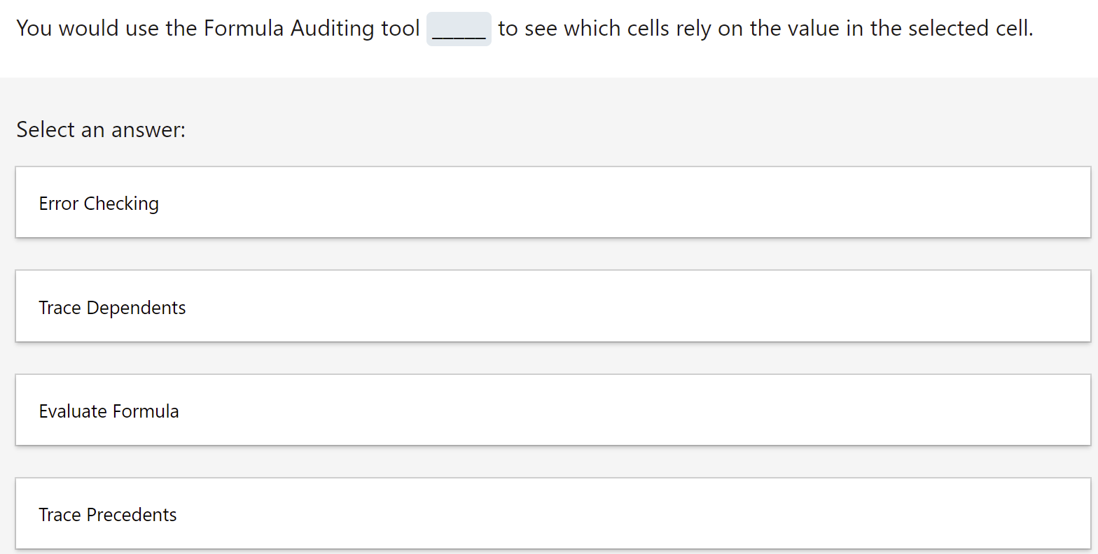 You received a #VALUE error in your formula