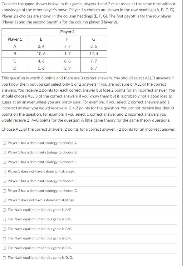 Please help, will rate Consider the game shown