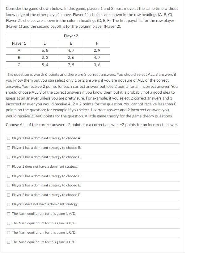 Please help, will rate Consider the game shown