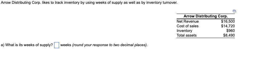 Arrow Distributing Corp. likes to track inventory
