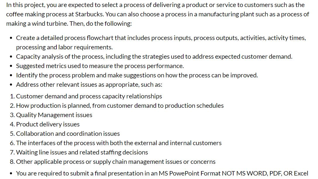 In this project, you are expected to select a