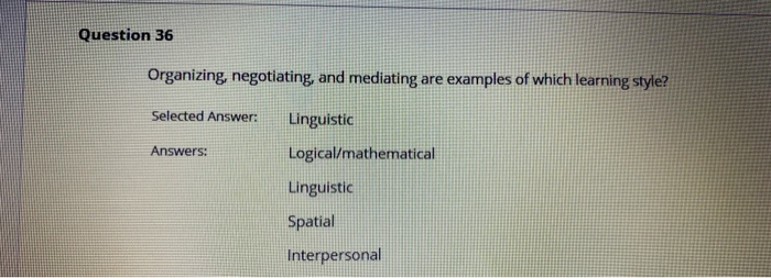 Question 25 The first step in group problem