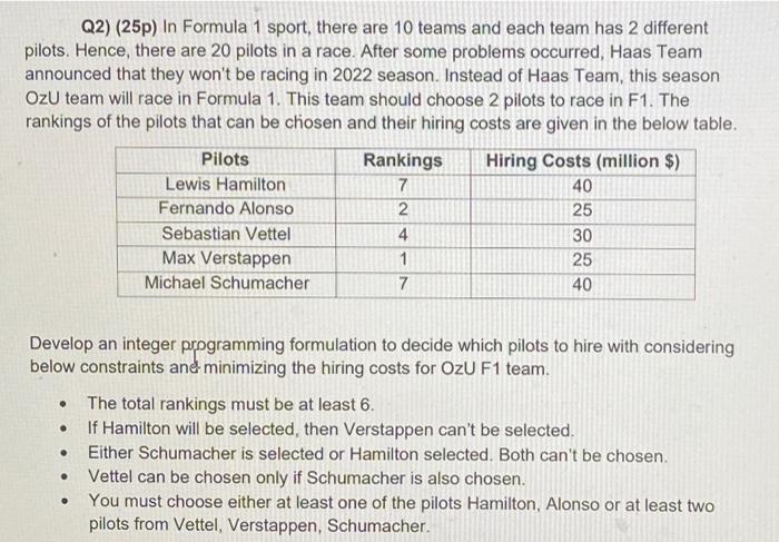 please show sets parameters and decision