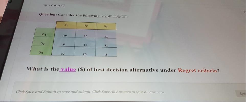 3 points Consider the following problem for the