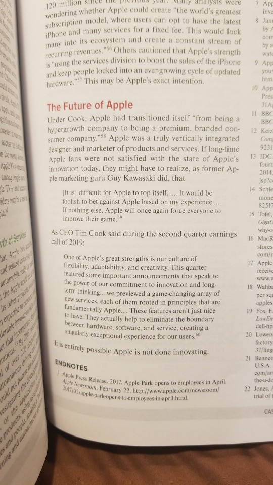 wharlt is apples future and where does it atand