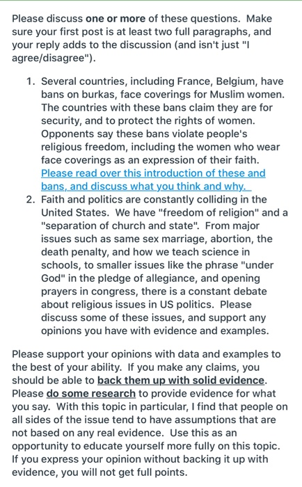 Please Help Me Thank you ! Please discuss one or