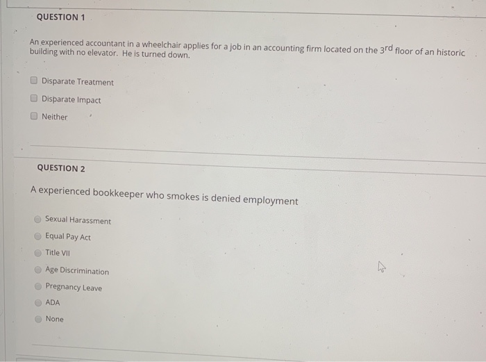 QUESTION 1 An experienced accountant in a