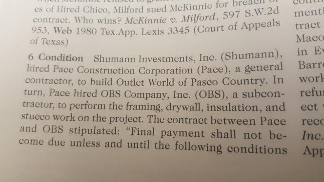 CLICUL IUCLUSI CUIT Chico, Milford sued McKinnie