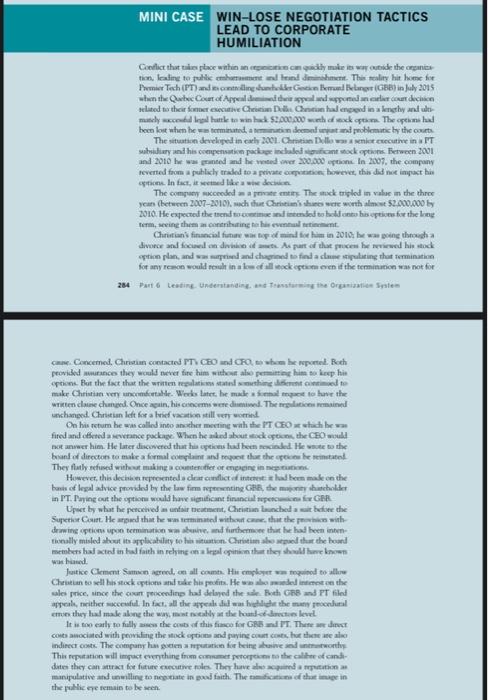 What are the negotiation process for the Case