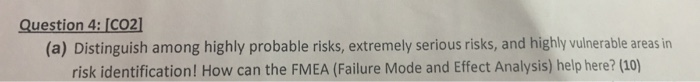 Question 4: [002] (a) Distinguish among highly