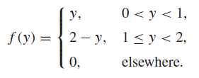 If the probability density function is given by: