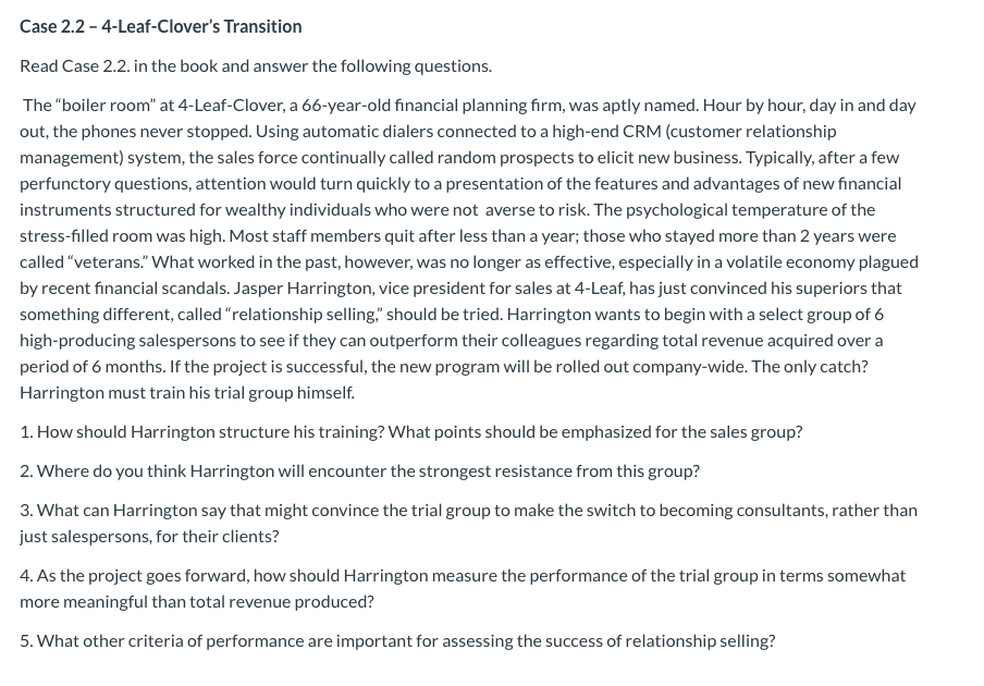 Case 2.2 - 4-Leaf-Clover's Transition Read Case