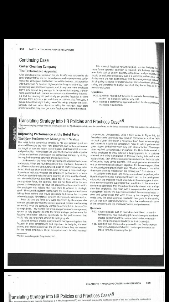 338 PART 3. TRAINING AND DEVELOPMENT Continuing