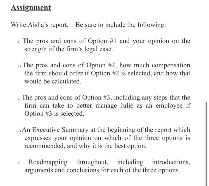 Please answer this :) Fact Scenario Aisha has