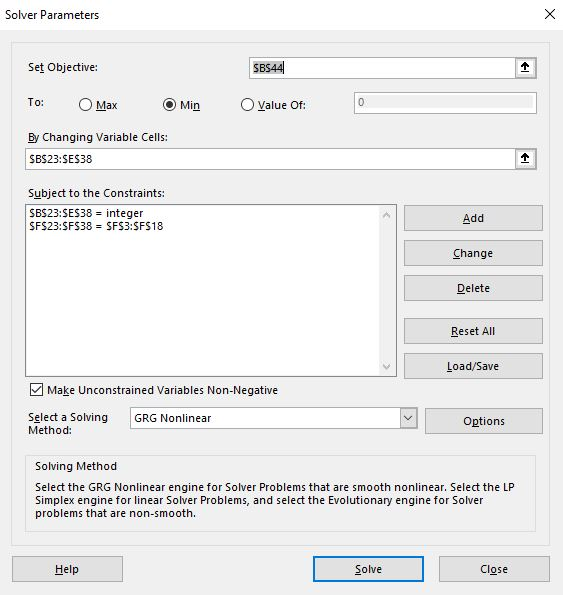 At step 6 where we are using the solver, i did