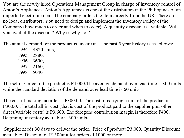 SKIP THIS PROBLEM IF YOU CAN'T PROVIDE AN