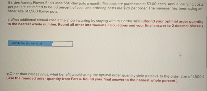 Garden Variety Flower Shop uses 550 clay pots a