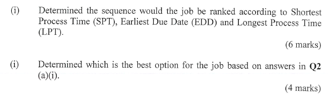 (a) A company has received four orders from the