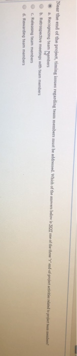 aswered What will happen to a project's schedule