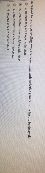 aswered What will happen to a project's schedule